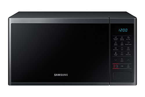 Samsung MG23J5133AG/EC - Microondas con Grill, 800 W/ 1100 W, 23 Litros, Interior Cerámica Enamel, Color Negro Grafito, 330 x 211 x 324 mm (ancho, al to, fondo)