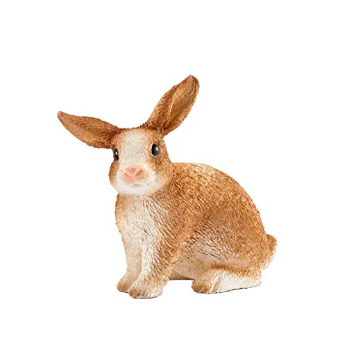Schleich-13827 Conejo de Granja, Color marrón (13827)