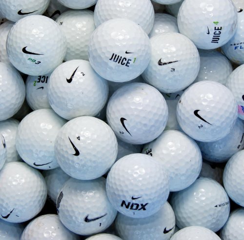 Second Chance 100-NIK-BOX - Lote de 100 Bolas de Golf recuperadas de Lagos de Varios Modelos Clase B Nike