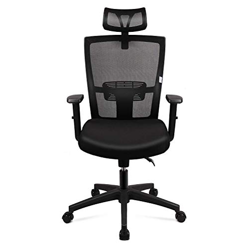 Silla de oficina Silla Ergonómica, Silla de Escritorio Con Reposacabezas y Apoyabrazos ajustables, cómodo y fiable, Carga máx. 120kg/265lb Silla de oficina Silla Ergonómica, Silla de Escritorio Con Reposacabezas y Apoyabrazos ajustables, cómodo y fiable, Carga máx. 120kg/265lb
