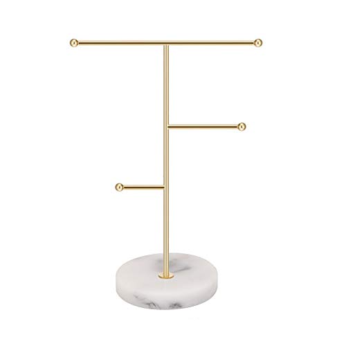 Soporte para joyas, soporte de metal en forma de T para joyas, soporte para cadenas, soporte para relojes, soporte para pendientes, collares, pendientes, anillos, pulseras de relojes Soporte para joyas, soporte de metal en forma de T para joyas, soporte para cadenas, soporte para relojes, soporte para pendientes, collares, pendientes, anillos, pulseras de relojes