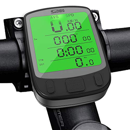 SPLAKS Cuentakilómetros para Bicicleta de múltiples Funciones, Impermeable,Pantalla retroiluminada, Gran LCD Pantalla,HD Pantalla Auto, Distancia Seguimiento. SPLAKS Cuentakilómetros para Bicicleta de múltiples Funciones, Impermeable,Pantalla retroiluminada, Gran LCD Pantalla,HD Pantalla Auto, Distancia Seguimiento.