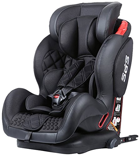 Star Ibaby BQ-06, Silla de coche grupo 1/2/3 Isofix, negro