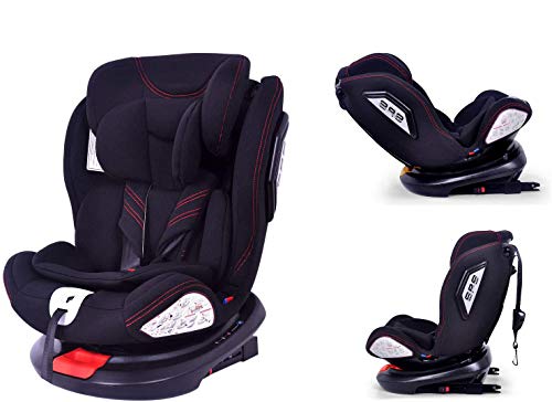 Star Ibaby - Silla de coche grupo 0+/1/2/3 Isofix rotación 360º - Edición Especial Navy