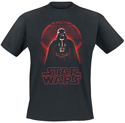 Star Wars Rogue One - Darth Vader Death Star Hombre Camiseta Negro 3XL