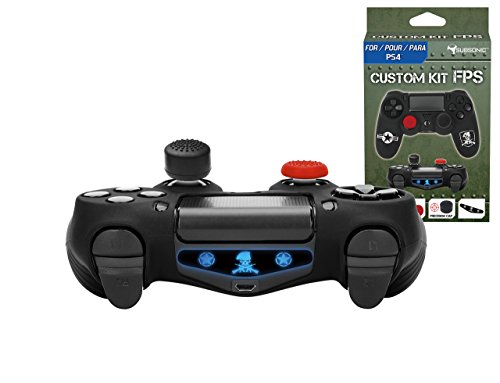 Subsonic - Kit de customización para mando playstation 4 - Funda de silicona para mando PS4 con grips para joysticks - CAMO / FPS