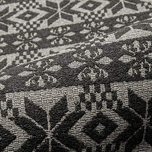 Tela para muebles de diseño inglés, ignífuga, color negro, para costura, lana virgen, absorbe el sonido Tela para muebles de diseño inglés, ignífuga, color negro, para costura, lana virgen, absorbe el sonido