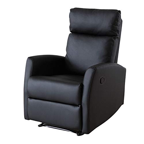 TENDENCIA UNICA Sillón de Relax Reclinable y Extensible Excellence. Full PU Anti-Cuarteo. Pared Cero. Económico y con Las Mejores Calidades (Negro) TENDENCIA UNICA Sillón de Relax Reclinable y Extensible Excellence. Full PU Anti-Cuarteo. Pared Cero. Económico y con Las Mejores Calidades (Negro)