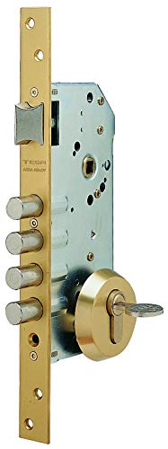 Tesa 3010258 Cerradura Seguridad R100B566 Esmaltada, Cromado, Cil. 30x30mm Tesa 3010258 Cerradura Seguridad R100B566 Esmaltada, Cromado, Cil. 30x30mm