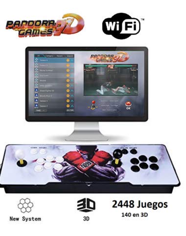Theoutlettablet@ - Pandora Box 3D WiFi con 2448 Juegos Retro Consola Maquina Arcade Video Gamepad VGA/HDMI/USB