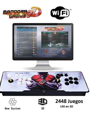 Theoutlettablet@ - Pandora Box 3D WiFi con 2448 Juegos Retro Consola Maquina Arcade Video Gamepad VGA/HDMI/USB Theoutlettablet@ - Pandora Box 3D WiFi con 2448 Juegos Retro Consola Maquina Arcade Video Gamepad VGA/HDMI/USB