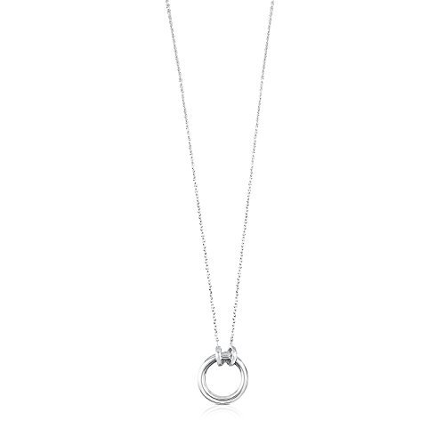TOUS Hold - Collar de Plata de Primera Ley con Anilla - Anilla: 1,6 cm, Largo: 43,5 cm TOUS Hold - Collar de Plata de Primera Ley con Anilla - Anilla: 1,6 cm, Largo: 43,5 cm