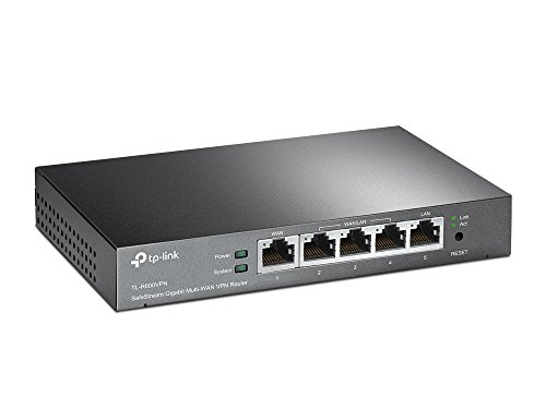TP-LINK TL-R600VPN - Router VPN (1 Puerto WAN Gigabit, 4 Puertos LAN Gigabit, conexión bajo Demanda, Firewall SPI, Asociación IP&Mac, Control de Ancho de Banda)