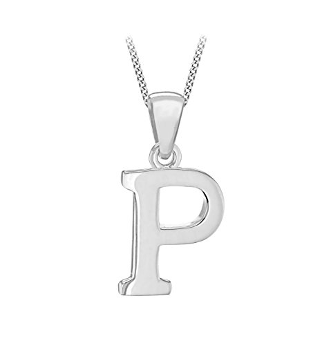 Tuscany Silver Collar con colgante de mujer con plata de ley (925/1000), letra P, 46 cm Tuscany Silver Collar con colgante de mujer con plata de ley (925/1000), letra P, 46 cm