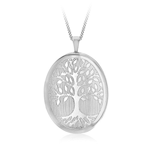 Tuscany Silver Collar con colgante de mujer con plata de ley (925/1000),"Tree of Life", 46 cm