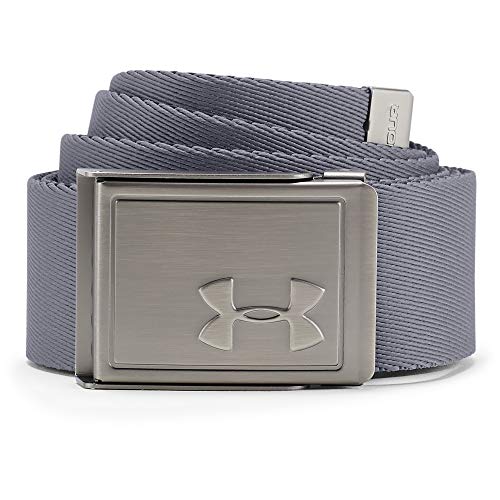 Under Armour Men's Webbing 2.0 Belt Cinturón, Hombre, Gris (513), Talla Única Under Armour Men's Webbing 2.0 Belt Cinturón, Hombre, Gris (513), Talla Única