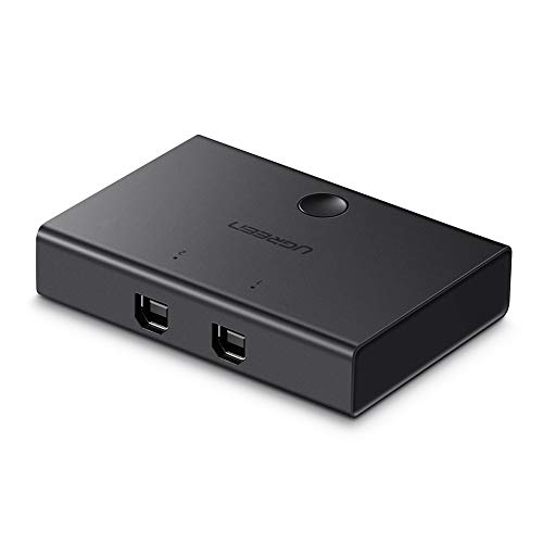 USB 2.0 Switch 2 x 1, UGREEN Conmutador USB 2 Entradas y 1 Salida, KVM Switch USB con 2 Cable USB para Compartir Dispositivo USB como Teclado, Ratón, Memorias USB, Disco Duro, Impresora, Escáner, etc USB 2.0 Switch 2 x 1, UGREEN Conmutador USB 2 Entradas y 1 Salida, KVM Switch USB con 2 Cable USB para Compartir Dispositivo USB como Teclado, Ratón, Memorias USB, Disco Duro, Impresora, Escáner, etc