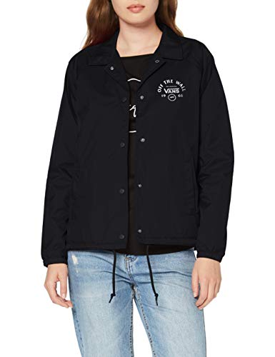 Vans WM Thanks Coach Attendance Jacket Chaqueta, Negro (Black Blk), 38 (Talla del Fabricante: Small) para Mujer