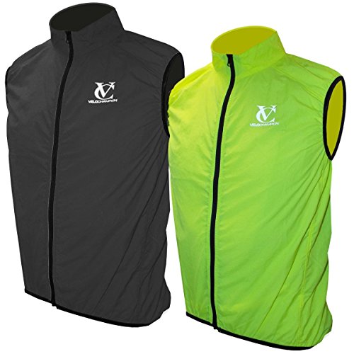 VeloChampion Chaleco para Ciclismo Primavera/Otono/Invierno Element Defence Gilet (Fluoro Yellow, Small) VeloChampion Chaleco para Ciclismo Primavera/Otono/Invierno Element Defence Gilet (Fluoro Yellow, Small)