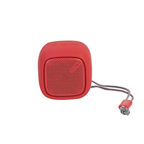 Vieta Pro Hubbie - Altavoz inalámbrico portátil, con bluetooth, resistencia al agua ipx4, con una batería de 4 horas y acabados en color rosa rojo