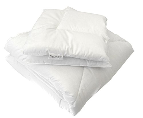 Vizaro - Relleno Nórdico - Edredón 300g Cuna y Almohada - Algodón Puro - Invierno - Antialérgico, Antiácaros, Antimoho - Cuna 60x120cm - Med. 90x120c