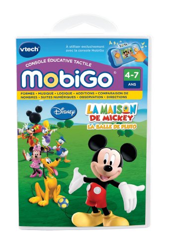 VTech 250505 Mobigo Disney - Juego electrónico para Consola educativa táctil (Contenido en francés), diseño de Mickey Mouse
