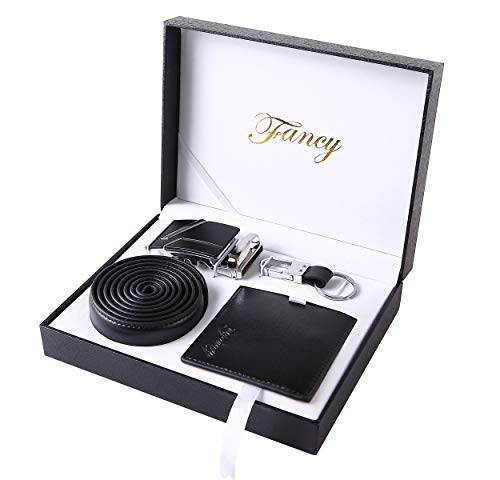 WOTENCE Estuche de regalo para hombre: Incluye Llavero de , cinturón ,Cartera y firma lápiz para San Valentín, Navidad, aniversario regalo WOTENCE Estuche de regalo para hombre: Incluye Llavero de , cinturón ,Cartera y firma lápiz para San Valentín, Navidad, aniversario regalo