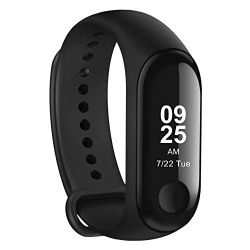 Xiaomi Mi Band 3 - Pulsera de actividad, Pantalla 0.78'' full OLED táctil, Notificaciones, Sumergible 50m, Mide calorías, pasos y sueño, Negro Xiaomi Mi Band 3 - Pulsera de actividad, Pantalla 0.78'' full OLED táctil, Notificaciones, Sumergible 50m, Mide calorías, pasos y sueño, Negro