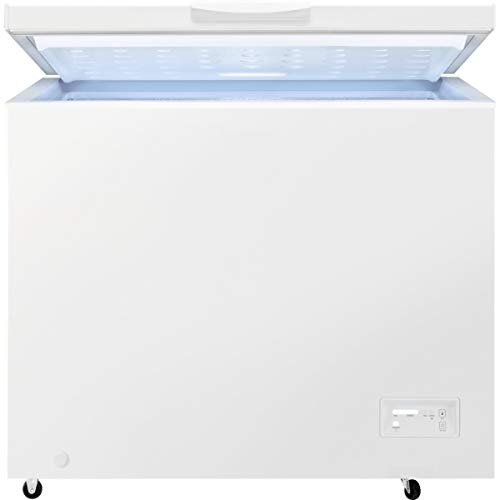 Zanussi ZCAN20FW1 Arcón congelador, Capacidad 198 Litros, 1 cesto, Compresor Inverter, Congelación Rápida, Display LCD, Alarma acústica y visual luminosa, Blanco, Clase A+