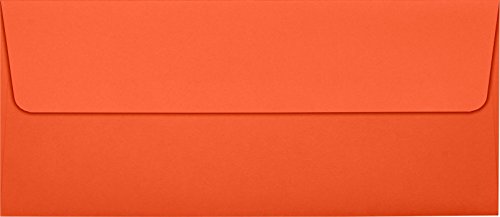 # 10 cuadrado solapa sobre w/Peel Y Prensa (4 1/8 x 9 1/2), color naranja (250 unidades.) | negocios | para controles, facturas, cartas y correspondencia | Imprimir | 80LB texto papel | lux-4860 – 112 – 250