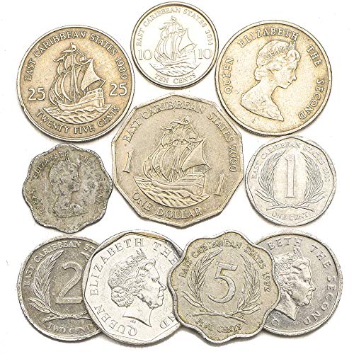 10 Monedas Antiguas DE Estados del Caribe Oriental (OECO). Monedas COLECCIONABLES DÓLARES, CENTAVOS DE DÓLAR. Ideal para Banco DE Moneda, SOSTENEDORES DE Moneda Y Album DE Monedas 10 Monedas Antiguas DE Estados del Caribe Oriental (OECO). Monedas COLECCIONABLES DÓLARES, CENTAVOS DE DÓLAR. Ideal para Banco DE Moneda, SOSTENEDORES DE Moneda Y Album DE Monedas