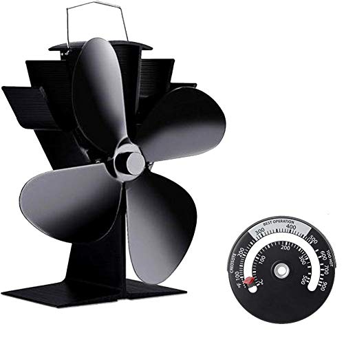 140 ° F / 60 ° C Arranque Silencioso Ventilador De Estufa De Leña Alimentado Por Calor, Ventilador De Chimenea Silencioso, 4 Aspas Negro Pequeño Para Estufas De Gas/Pellets/Leña/Leña 140 ° F / 60 ° C Arranque Silencioso Ventilador De Estufa De Leña Alimentado Por Calor, Ventilador De Chimenea Silencioso, 4 Aspas Negro Pequeño Para Estufas De Gas/Pellets/Leña/Leña