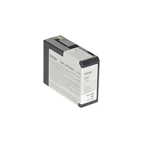 1pz x cartuchos de tinta compatible con EPSON ET5809 (T5809/C13T580900) Light Light color negro para impresoras EPSON Stylus Pro 3800 GRAPH, 3800,3880/tinta 80 ml.