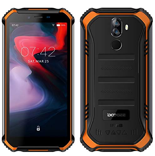 【2019】DOOGEE S40 (3GB+32GB) 4G Android 9.0 Sólido Móvil Libre Robusto - 5.5'' HD (Gorilla Glass 4) IP68/IP69K Militar Resistente IP68 Impermeable Smartphone, 4650mAh batería,DUAL SIM,GPS,NFC - naranja 【2019】DOOGEE S40 (3GB+32GB) 4G Android 9.0 Sólido Móvil Libre Robusto - 5.5'' HD (Gorilla Glass 4) IP68/IP69K Militar Resistente IP68 Impermeable Smartphone, 4650mAh batería,DUAL SIM,GPS,NFC - naranja