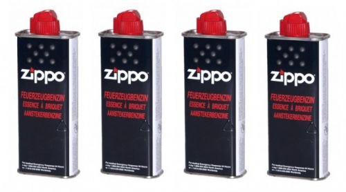4 pieza Zippo Original Mechero Gasolina 125 ml