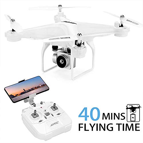 40 (20 + 20) minutos de vuelo largo Drone JJRC JJPRO H68 RC Quadcopter con cámara 720P FPV WiFi Helicopter con 2 baterías Altitude Hold, Modo sin cabeza, Control de aplicaciones Best Drone (Blanco) 40 (20 + 20) minutos de vuelo largo Drone JJRC JJPRO H68 RC Quadcopter con cámara 720P FPV WiFi Helicopter con 2 baterías Altitude Hold, Modo sin cabeza, Control de aplicaciones Best Drone (Blanco)