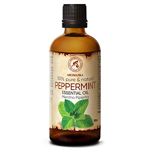 Aceite Esencial de Menta 100ml - Mentha Piperita - India - 100% Puro y Natural - Aceites Esenciales de Menta para Alivio del Estrés - Sauna - Relajación - Spa - Difusor Aromático - Lámpara de Aroma Aceite Esencial de Menta 100ml - Mentha Piperita - India - 100% Puro y Natural - Aceites Esenciales de Menta para Alivio del Estrés - Sauna - Relajación - Spa - Difusor Aromático - Lámpara de Aroma