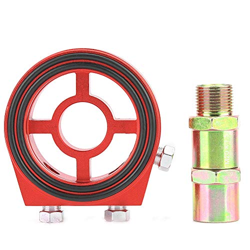 Adaptador del Filtro de Aceite, kit de Adaptador de Indicador de Temperatura de Presión de Aceite del Refrigerador del Filtro de Aceite de Aluminio Universal Adaptador del Filtro de Aceite, kit de Adaptador de Indicador de Temperatura de Presión de Aceite del Refrigerador del Filtro de Aceite de Aluminio Universal