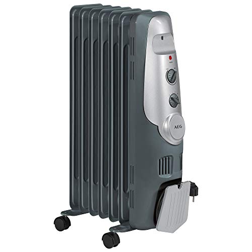 AEG RA 5520 - Radiador de aceite, 1500 W, 7 elementos, termostato, 3 niveles de potencia