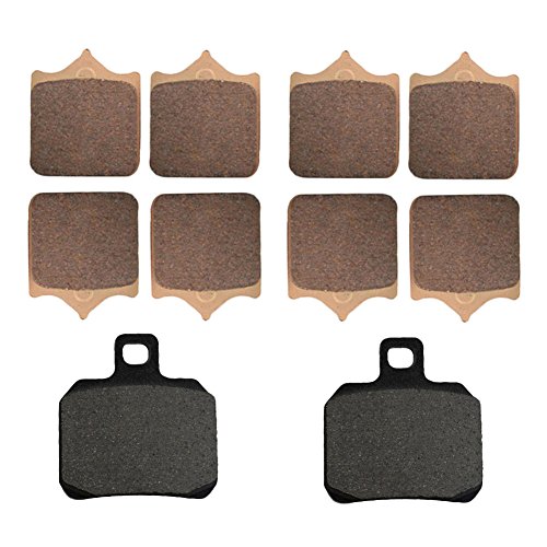 AHL Motocicleta Pastillas de freno Trasero para APRILIA RSV 1000 Mille//Mille R 2000 Cobre sinterizado