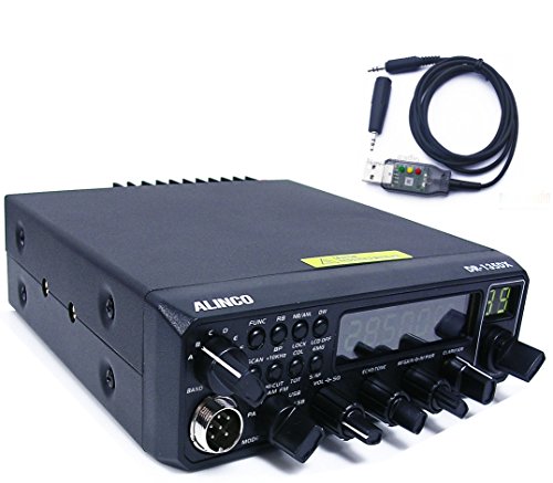 Alinco - Aparato de radioaficionado/transceptor DR-135DX (CRE 8900) 10 m, 11 m CB/Radioaficionado AM, FM, USB, LSB, CW + Cable USB y ¡gran pantalla multicolor!