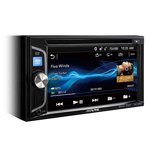 Alpine IVE-W560BT - Sistema multimedia (200 W, pantalla WVGA, CD/DVD integrado, con Bluetooth, 2 salidas de preamplificación), negro
