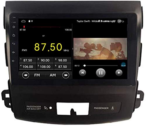 Android 9.1 Equipo de música del Coche DVD GPS Navi de Radio para Multimedia inalámbrico Mitsubishi Outlander Citroen C-Crosser Peugeot 4007 de la Rueda de dirección 2007-2012