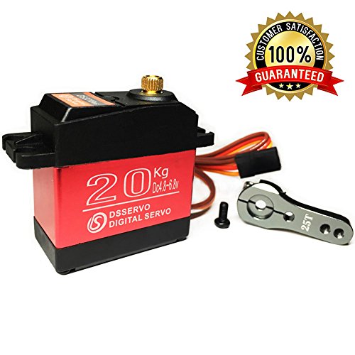 ANNIMOS Servo Digital Alto par 20KG Completo Metal Engranaje Impermeable para RC Modelo DIY, ángulo de controlar 180 ° ANNIMOS Servo Digital Alto par 20KG Completo Metal Engranaje Impermeable para RC Modelo DIY, ángulo de controlar 180 °