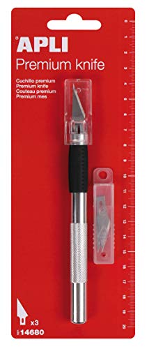 APLI 14680 - Cuchillo Hobby de precisión PREMIUM con 3 recambios APLI 14680 - Cuchillo Hobby de precisión PREMIUM con 3 recambios