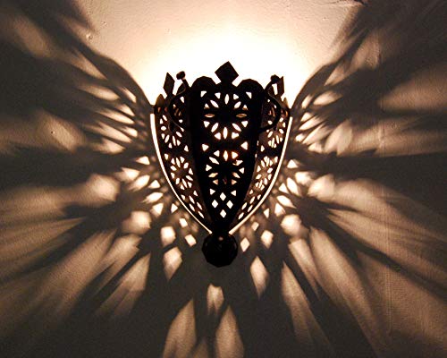 Aplique de pared lámpara farol de hierro forjado Marruecos étnico 0807191225