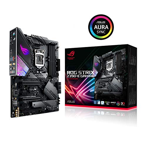 ASUS ROG STRIX Z390-E Gaming - Placa base Gaming ATX Intel de 8a y 9a gen, LGA 1151 con Aura Sync, Wi-Fi 802.11ac, soporte DDR4 4266 MHz+, 2 M.2 con disipador, SATA 6 Gbps, HDMI y USB 3.1 Gen. 2