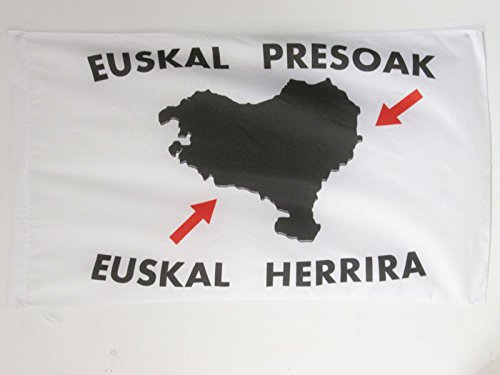 AZ FLAG Bandera del PAÍS Vasco EUSKAL HERRIRA 90x60cm para Palo - Bandera Vasca - EUSKADI 60 x 90 cm