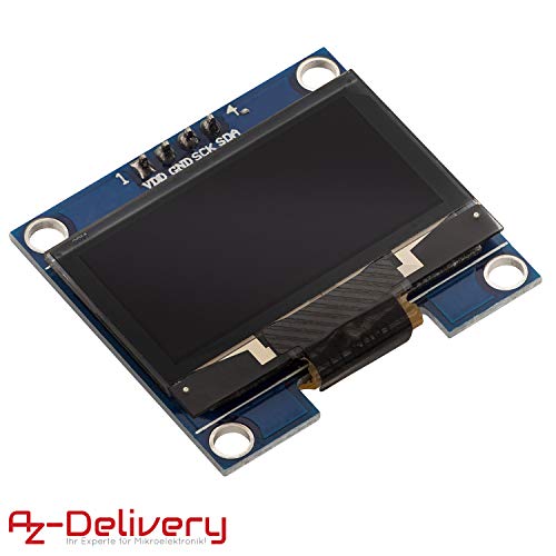 AZDelivery Modulo Pantalla OLED Display I2C 128 x 64 pixeles 1.3 Pulgadas compatible con Arduino y Raspberry Pi con E-Book incluido!