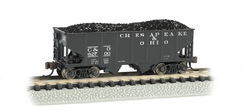 Bachmann Industrias USRA 55-Ton 2-Bay Hopper C y O Coche de Tren, Escala N